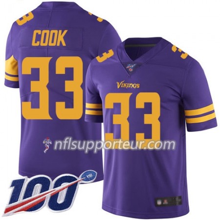 Maillot Homme Minnesota Vikings Dalvin Cook 33 Nike Violet 100th